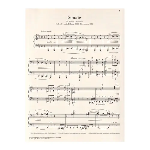Piano Sonata In B Minor - Urtext