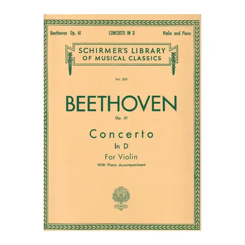Concerto In D For Violin - Op.61