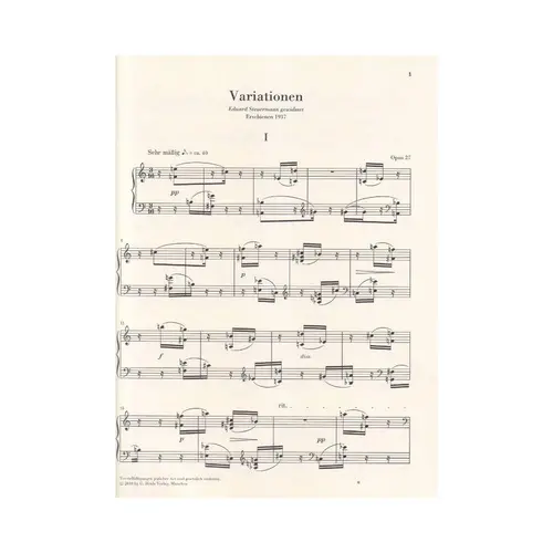 Variations Op. 27