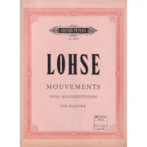 Mouvements - Funf Konzertestuden