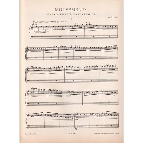 Mouvements - Funf Konzertestuden