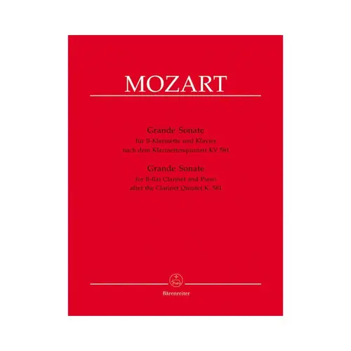 Grande Sonate Fur B-Klarinette Und Klavier - Kv 581