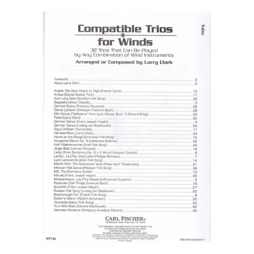 Compatible Trios For Winds (Tuba)