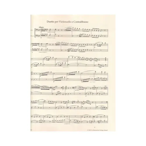 Duetto Per Violoncello E Contrabbasso