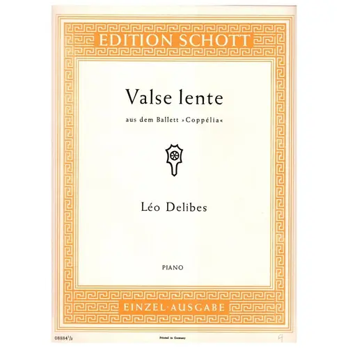 Valse Lente Aus Dem Ballet Coppelia - Piano