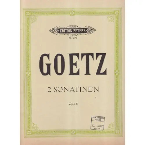 2 Sonatinene - Op.8 - Edição Antiga