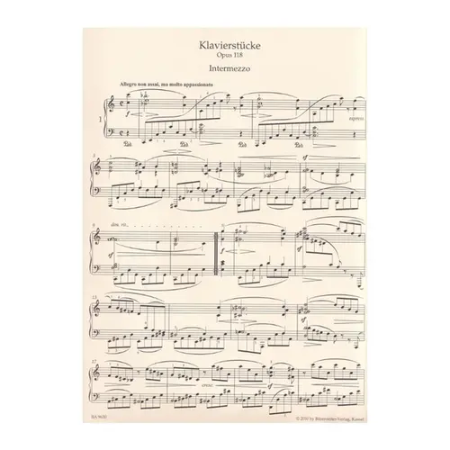 Piano Pieces - Op.118