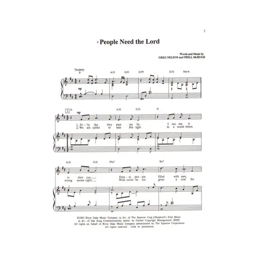 People Need The Lord
