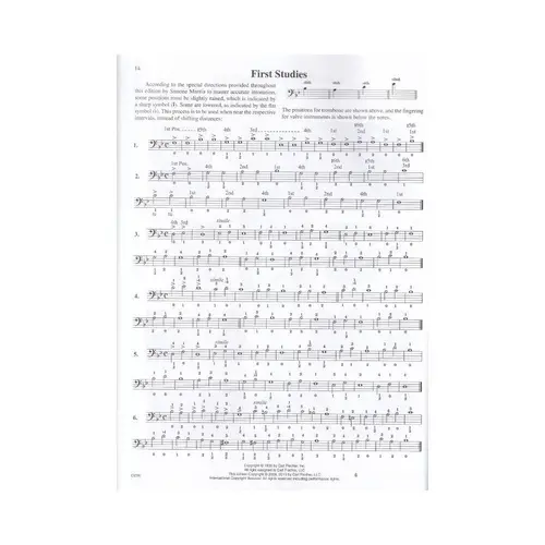 Method For Trombone And Baritone Bass Cleff