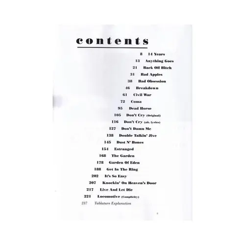 Guns N`Roses Complete Vol.1(A-L)
