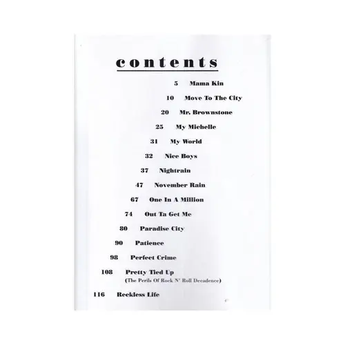 Guns N` Roses Complete Vol.2 (M-Z)