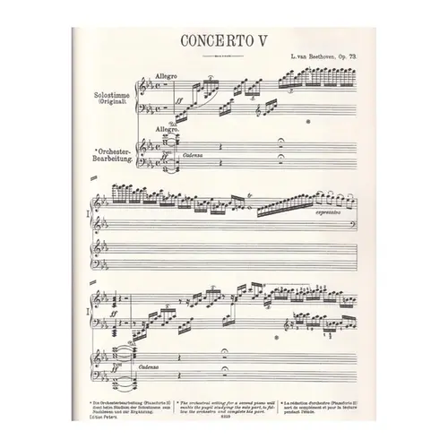 Concerto for Piano and Orchestra N.5 Eb major Op.73