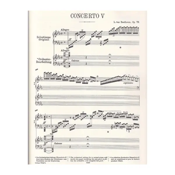 Concerto for Piano and Orchestra N.5 Eb major Op.73
