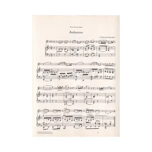 Andantino Im Stile Von P. Martini