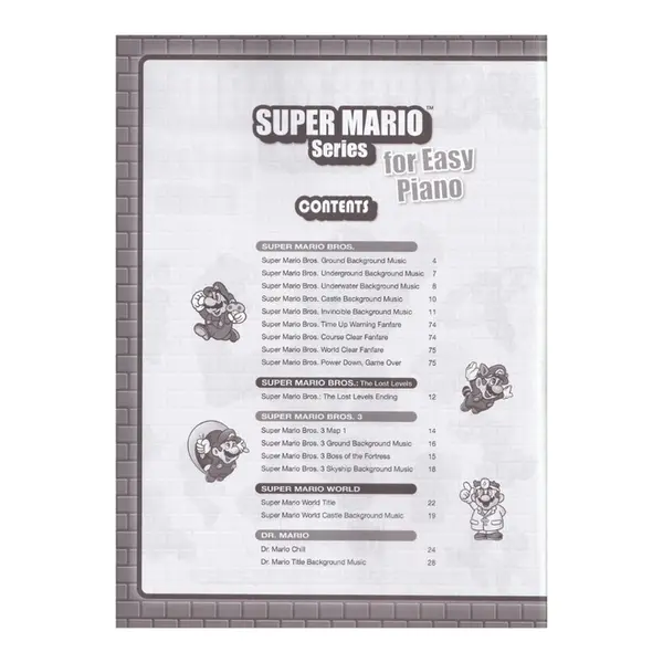 Super Mario Series For Easy Piano