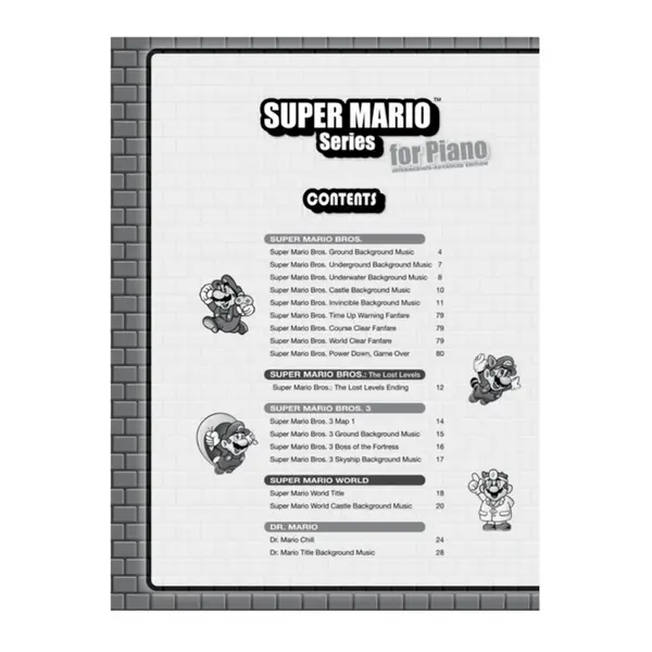 Super Mario Series For Piano - Piano Solos