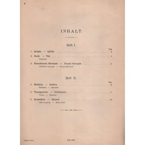 Lyrische Stucke - Op.62 - Vol.Vii N.1-3  (Edição Antiga)