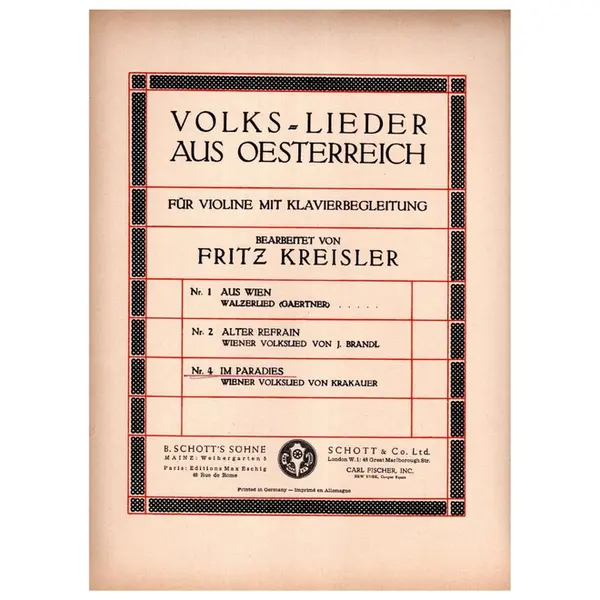 Im Paradies -  Wiener Volkslied