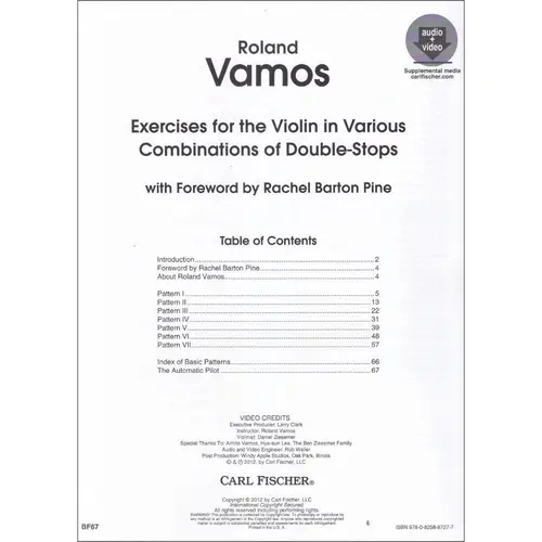 Exercises For The Violin In Various Combinations Of Double-Stops