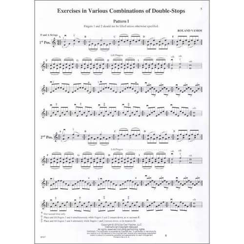 Exercises For The Violin In Various Combinations Of Double-Stops