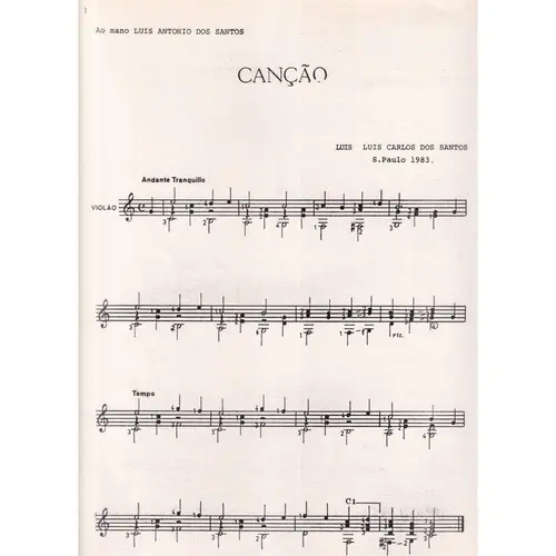 Canção / Prelúdio N.1