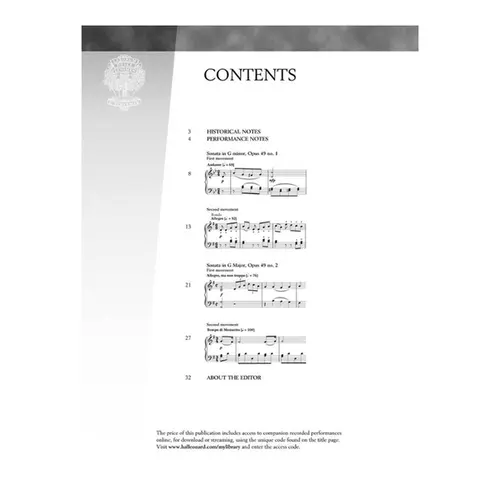 Two Shorts Sonatas Op.49 - Schirmer Performance Editions