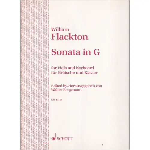 Sonata In G For Viola
