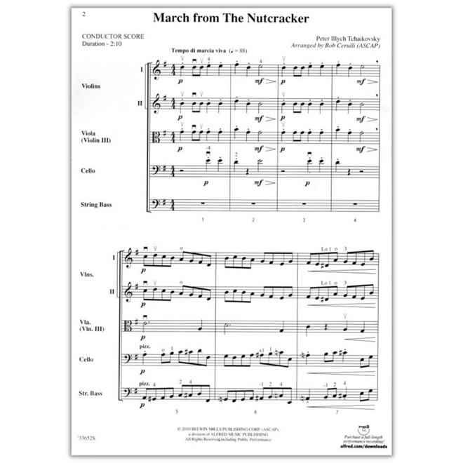 March From The Nutcracker Beginning String Orchestra (Score+Parts