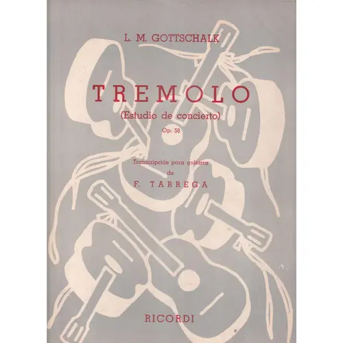 Tremolo - Op.58  para violão (Edição Antiga)