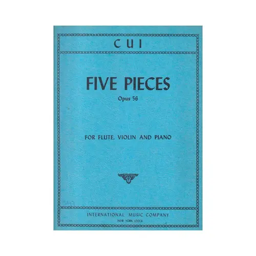 Five Pieces For Flute, Violin And Piano - Op.56