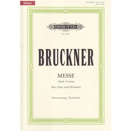 Messe F-Moll - Vocal Score