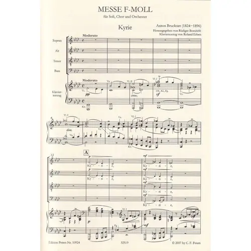 Messe F-Moll - Vocal Score