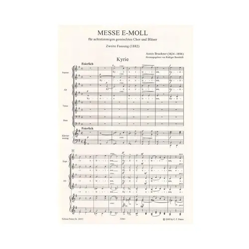 Messe E-Moll (E minor) - Vocal Score