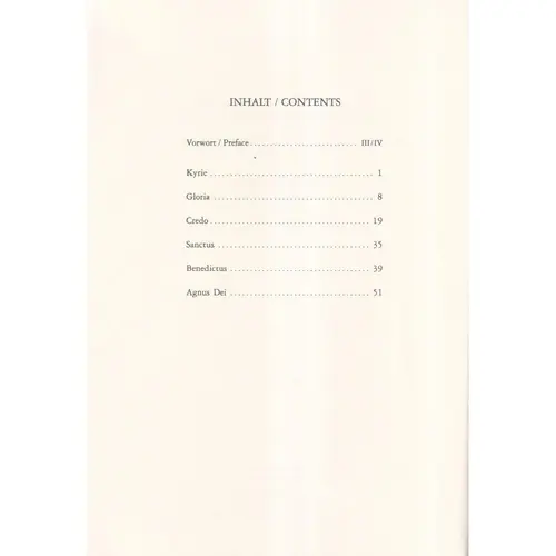 Messe E-Moll (E minor) - Vocal Score