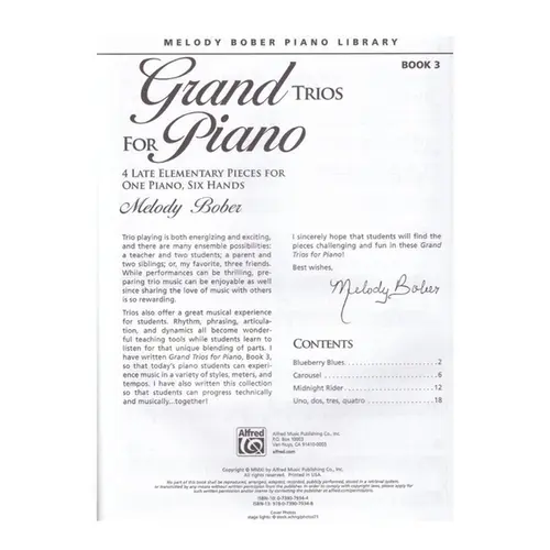 Grand trios for piano 3