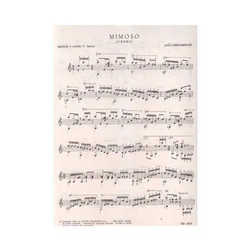 Mimoso - Choro    (T. Santos) - Exemplar Antigo