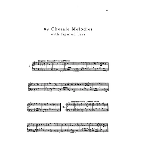 371 Harmonized Chorales And 69 Chorale Melodies With Figured Bass - Piano Solo