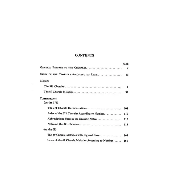 371 Harmonized Chorales And 69 Chorale Melodies With Figured Bass - Piano Solo