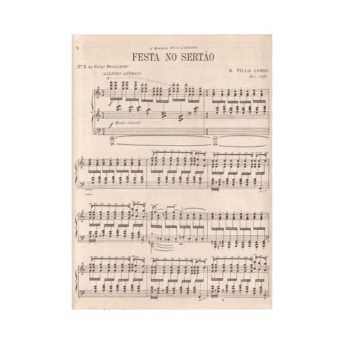 Festa no sertão (Ciclo Brasileiro III) para piano solo