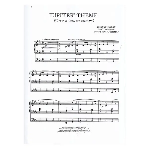 Jupiter` Theme (I Vow To Thee, My Country)