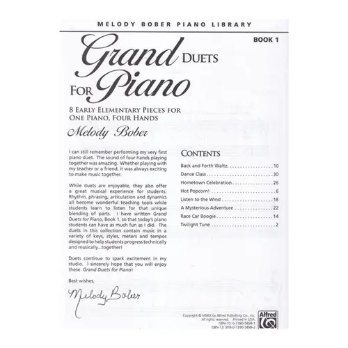 Grand Duets For Piano 1