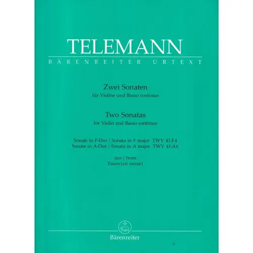 Two Sonatas For Violin And Basso Continuo