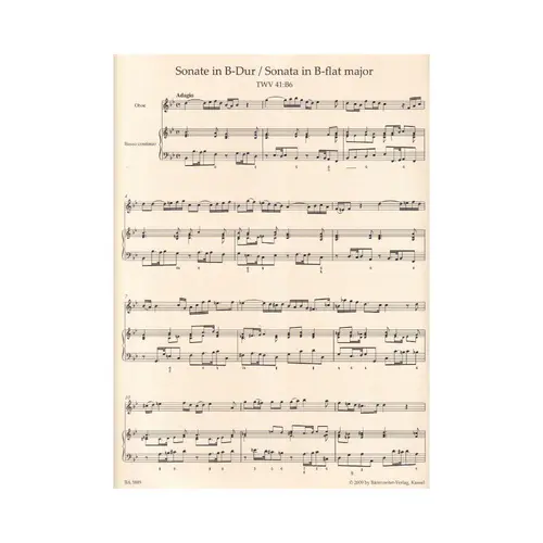 Two Sonatas For Oboe And Basso Continuo