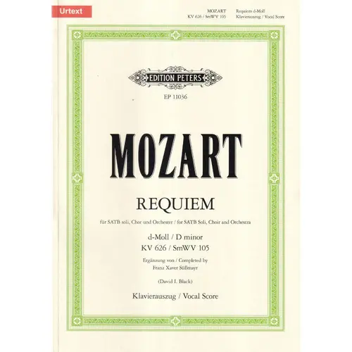 Requiem In D Minor Kv 626 - Vocal score