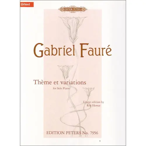 Theme Et Variations For Solo Piano