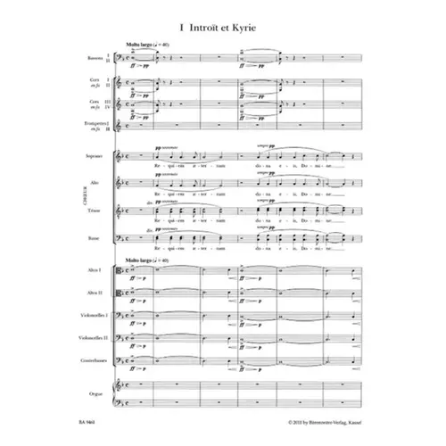 Messe De Requiem Op.48 - Score