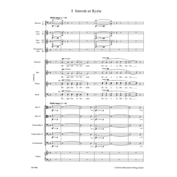 Messe De Requiem Op.48 - Score