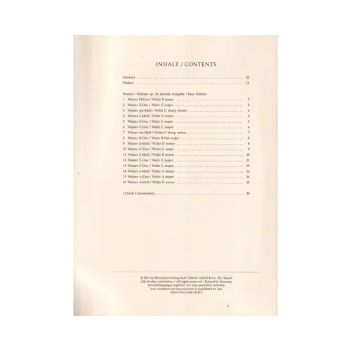 Waltzer Op.39 - Easy Edition (Arranged By The Composer)