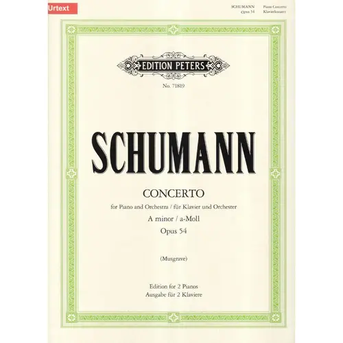 Concerto In A Minor For Piano - Opus 54