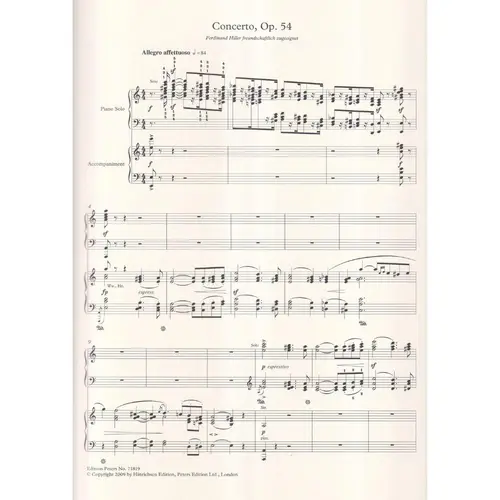Concerto In A Minor For Piano - Opus 54